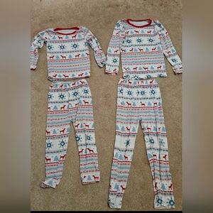 Matching Bestaroo christmas pajamas. Size 3t and 5.
